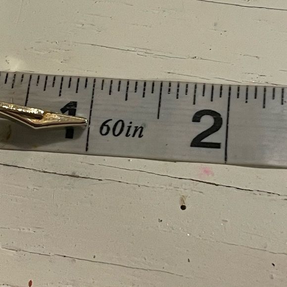 Vintage MCM 1950s oval gold tone & round Mother-of-Pearl whale back cuff links - Picture 12 of 14